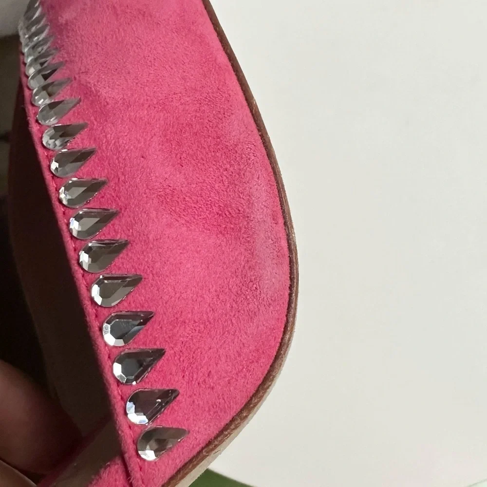 🌺 STUART WEITZMAN🌺 Gemcut Xcurve 100 Slingback Pink Pump size 9.5 - Picture 14 of 17